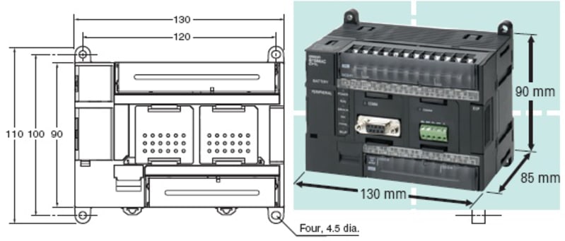 CPU 230AC 12/18 In/O Relay 3 EXP (CP1LM30DRA)