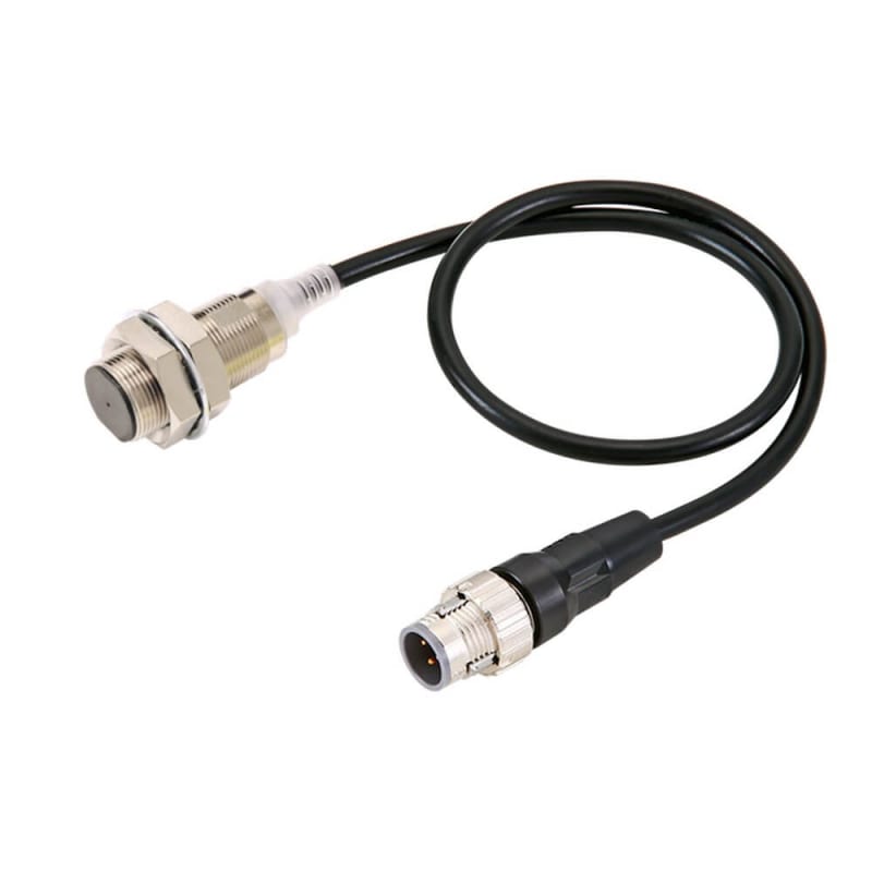 Ind.transmitter,M18 housing,M12,PNP,0,3M (E2E-X12B1T18-M1TJ 0.3M)