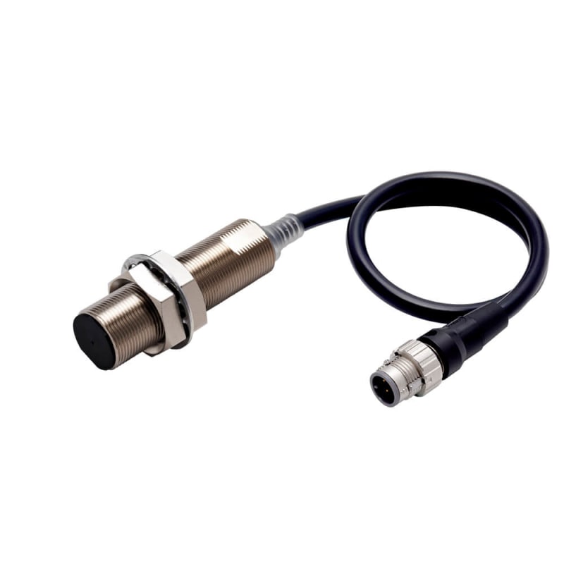 Ind.transmitter,M18 housing,M12,PNP,0,3M (E2E-X12B1TL18-M1TJ 0.3M)