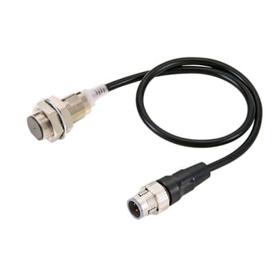 Ind.transmitter,M18 housing,M12,PNP,0,3M (E2E-X14B1T18-M1TJ 0.3M)
