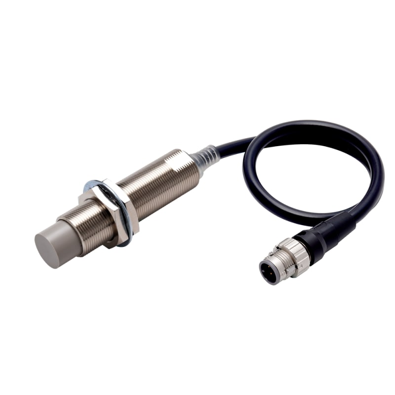Ind.transmitter,M18 housing,M12,PNP,0,3M (E2EN1654G)
