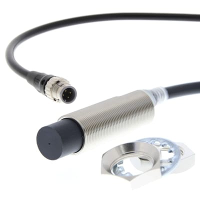 Ind.transmitter,M18 housing,M12,PNP,0,3M (E2E-X20MB1TL18-M1TJ 0.3M)