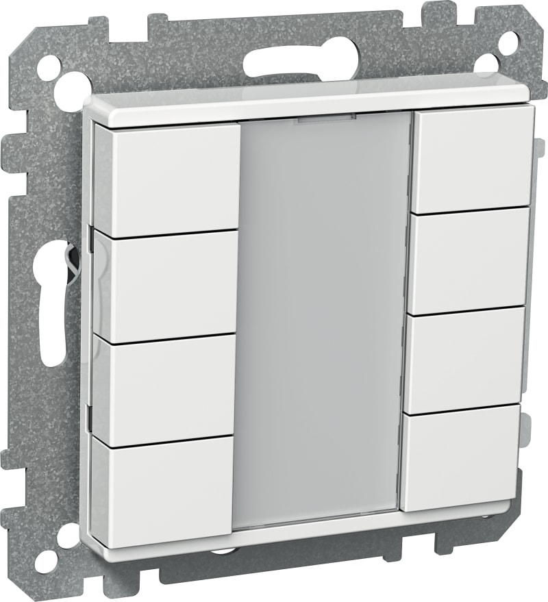 Exxact KNX Pressure 8-Button White (WDE002935)