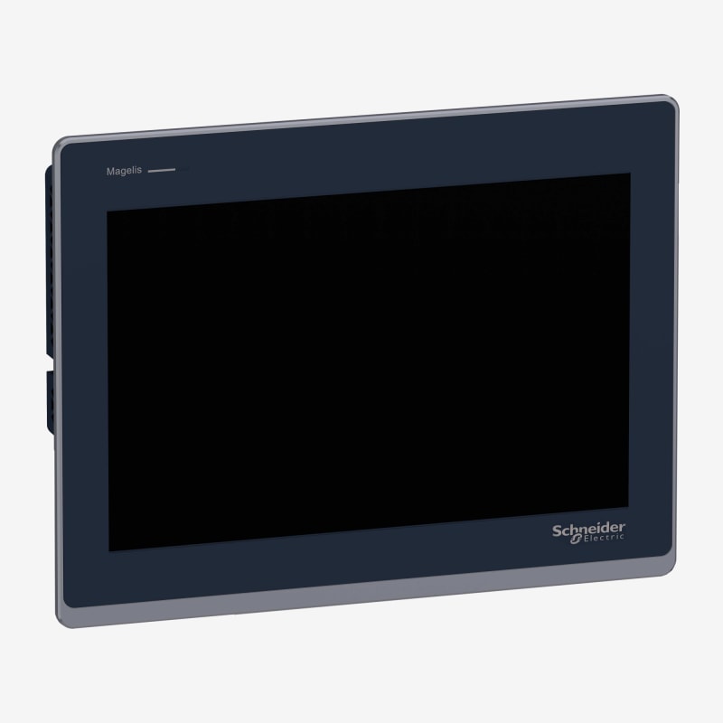 Schneider Electric Touch panel screen, Harmony ST6, 12"W display, 2COM, 2ETHERNET, USB host&device, 24 VDC HMIST6600