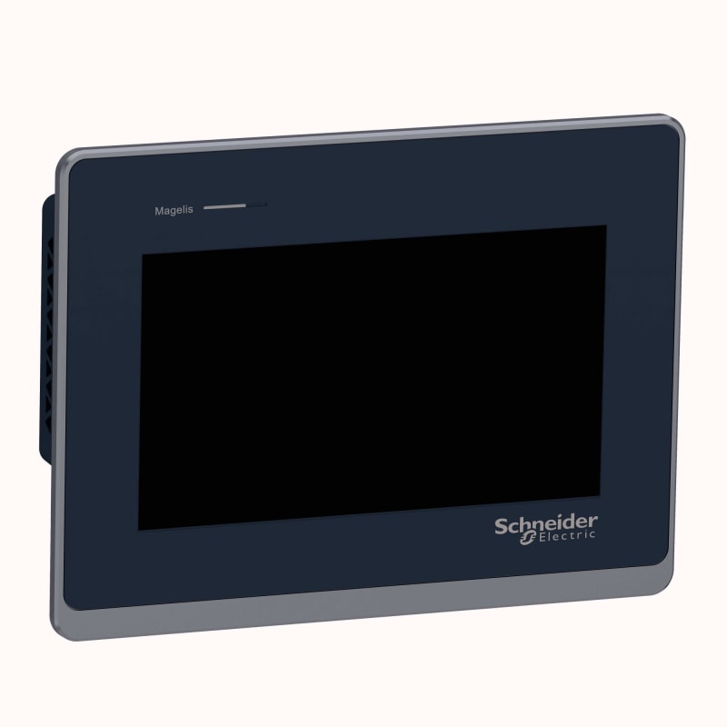 Schneider Electric Touch panel screen, Harmony ST6 & STW6, 7"W display, 2ETHERNET, USB host&device, 24 VDC HMISTW6400