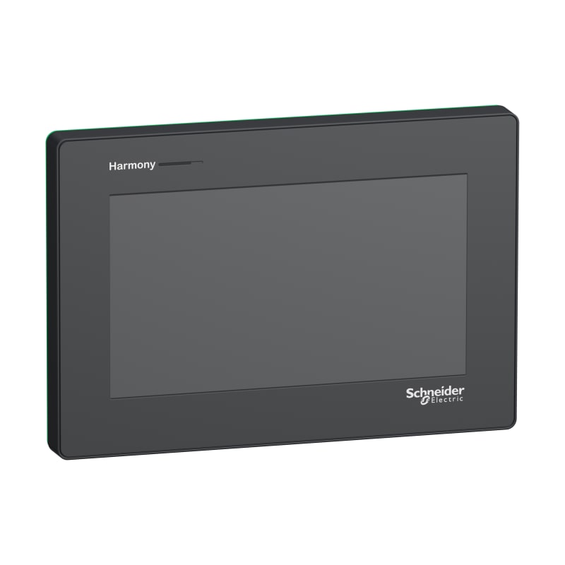 Schneider Electric 7"W touch panel display, 1COM, 2ETHERNET, USB host&device, 24VDC HMISTM6400