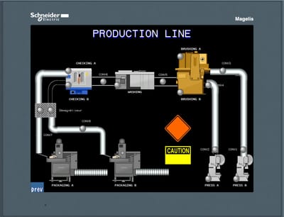 Schneider Electric advanced touchscreen panel 800 x 600 pixels SVGA- 12.1" TFT - 96 MB HMIGTO6310
