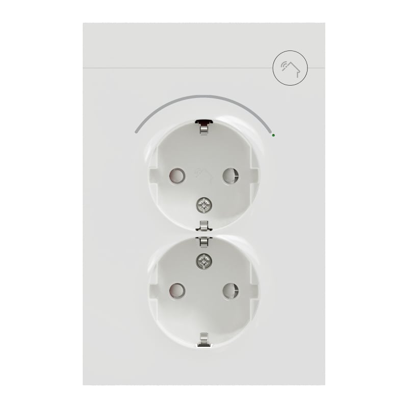 SmartPlug double 16A Plus POLAR WHITE (EKO09738)