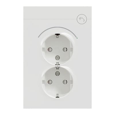 SmartPlug double 16A Plus POLAR WHITE