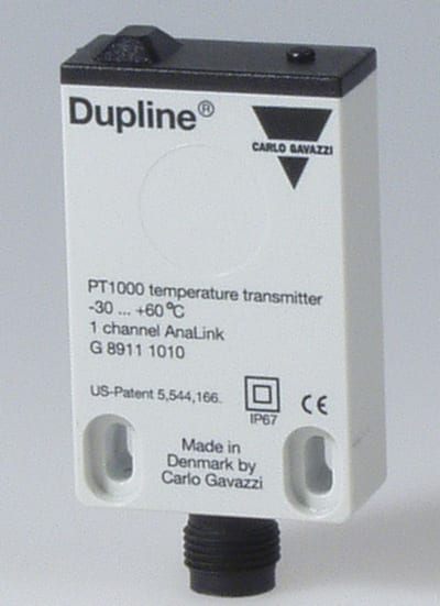 Carlo Gavazzi G89111010 Dupline Temperature Transmitter with Pt1000 -30/+60 °C