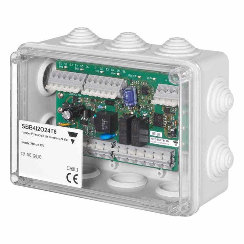 Fire-damper I/O module 4 inputs 2 outputs 24 V DC (SBB4I2O24T6)