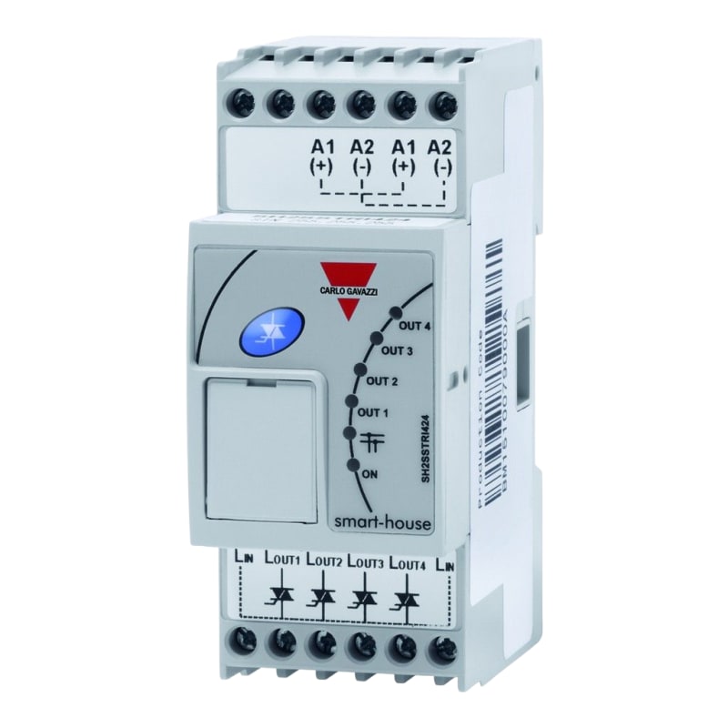 Carlo Gavazzi SH2SSTRI424 Smart-Dupline Output Module 4 SSR 4x10W 230 VAC DIN
