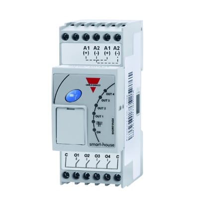 Carlo Gavazzi SH2RE1A424 Smart-Dupline Output Module 4 Relays up to 5 A, 24 VDC