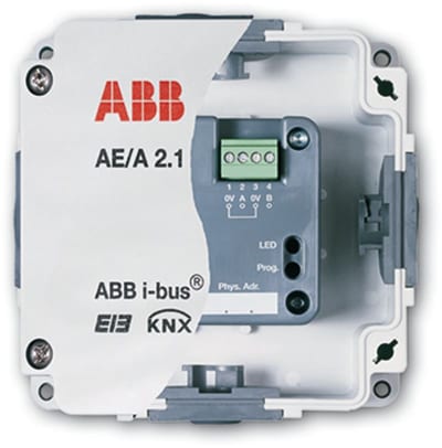 Analogue input surface-mounted 2 channels KNX