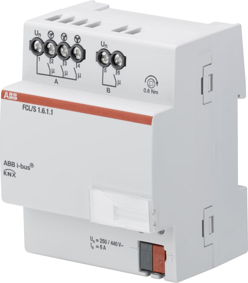 Fan coil output 1x6 A KNX actuator (FCL/S1.6.1.1)