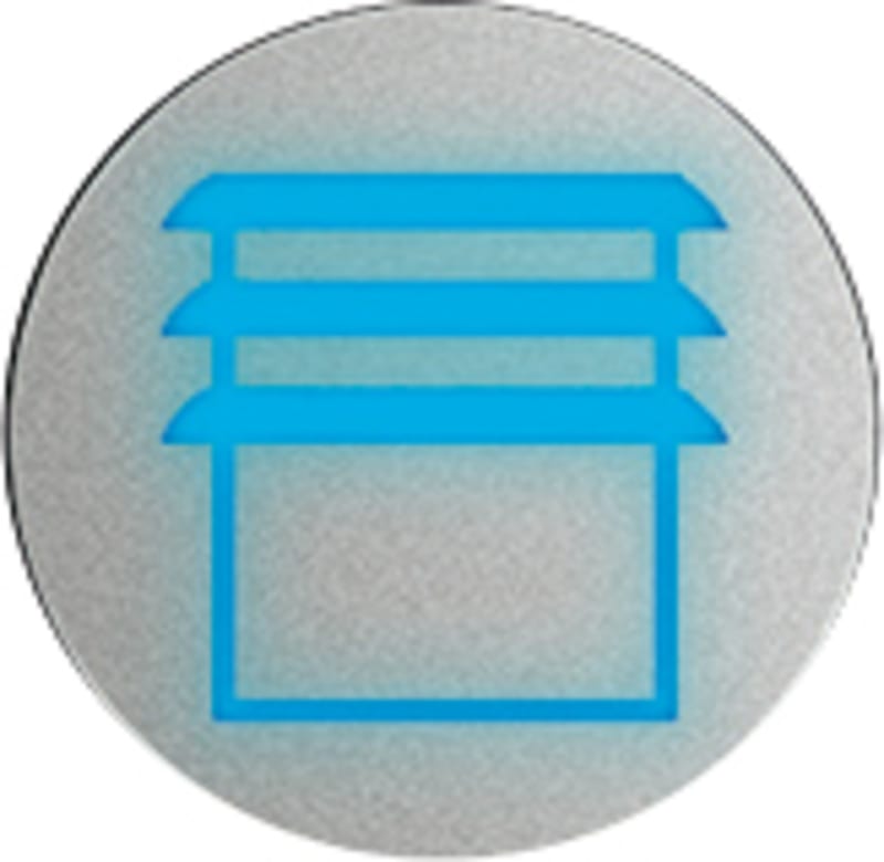 ABB 2CKA006310A0094 Lighting insert for Busch-priOn® area control element 1GANG (6340-Xxx) and 3GANG (6342-Xxx) with >Blind< icon.