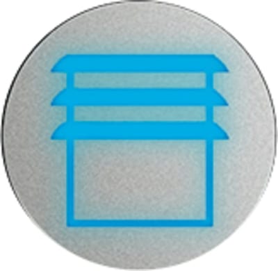 ABB 2CKA006310A0094 Lighting insert for Busch-priOn® area control element 1GANG (6340-Xxx) and 3GANG (6342-Xxx) with >Blind< icon.