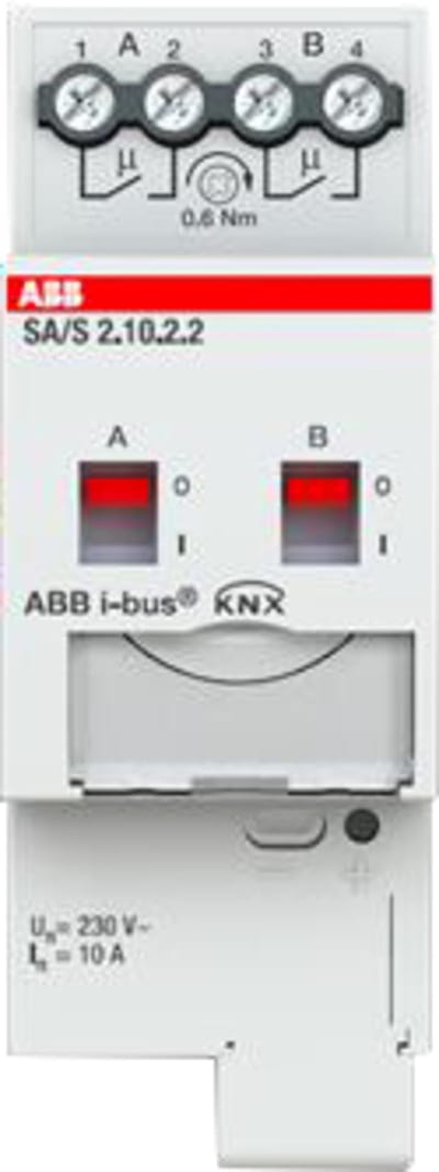 Binary Output SA/S2.10.2.2, 10 A AX Load, 2-Channel