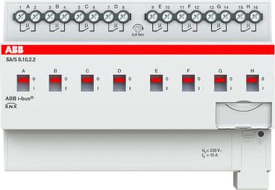 ABB SA/S8.10.2.2 KNX switch actuator, 8-channel, 10 A AX