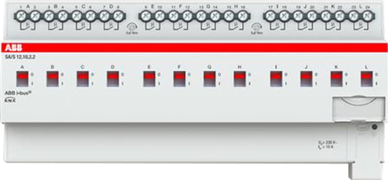 ABB SA/S12.10.2.2 KNX Binary Switch Actuator 12-Channel 10 A