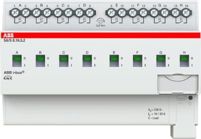 ABB SA/S8.16.5.2 KNX Binary Output Switch Actuator 8-Channel, 16 A AC3