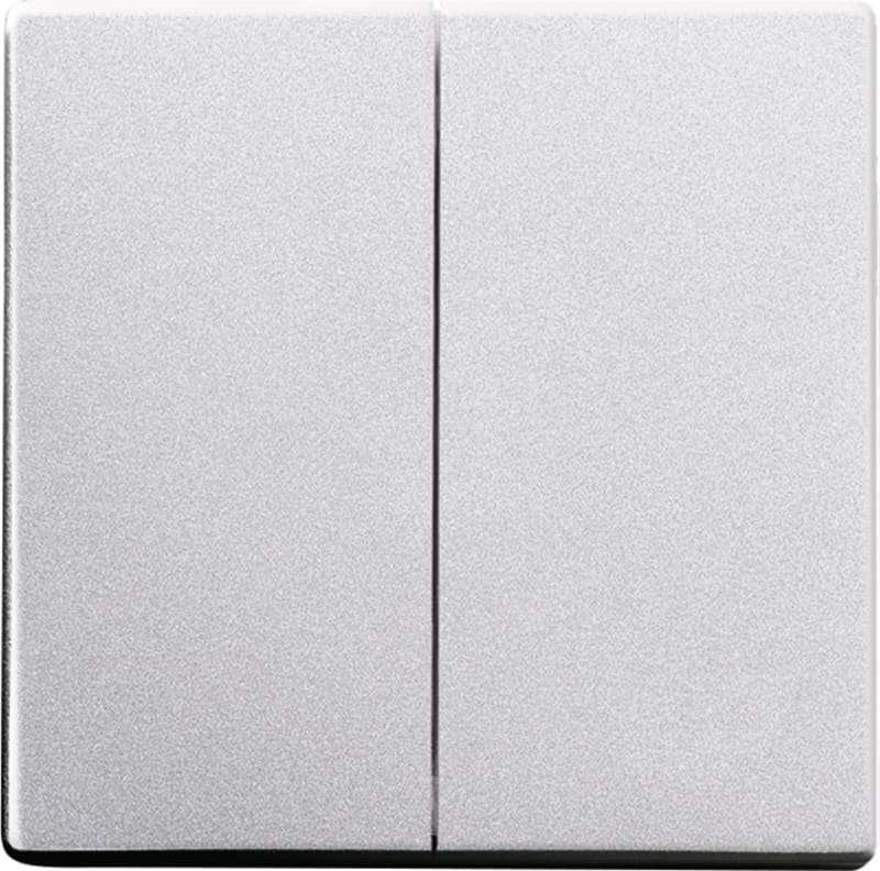 ABB Hue Smart Double Rocker Switch Aluminium 2CKA006730A0135