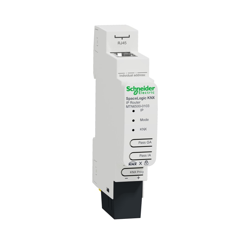 Schneider Electric SpaceLogic KNX IP Router DIN Rail, Supply KNX 20 mA MTN6500-0103