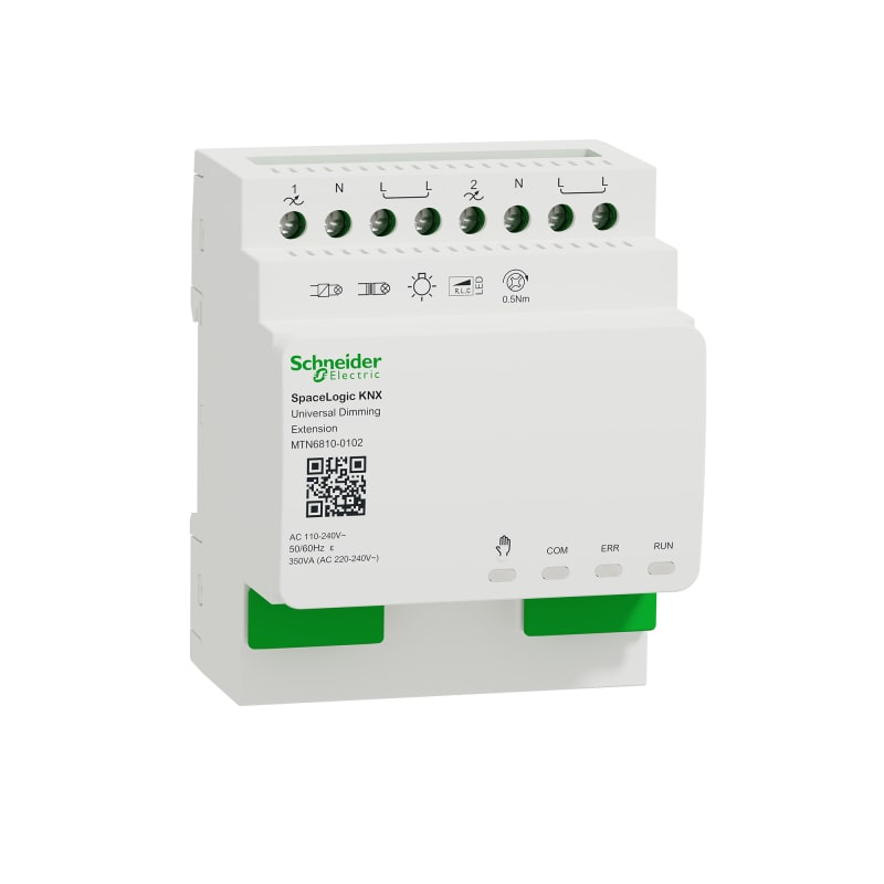 Schneider Electric SpaceLogic KNX Universal Dimmer Extension 2-Ch White (MTN6810-0102)