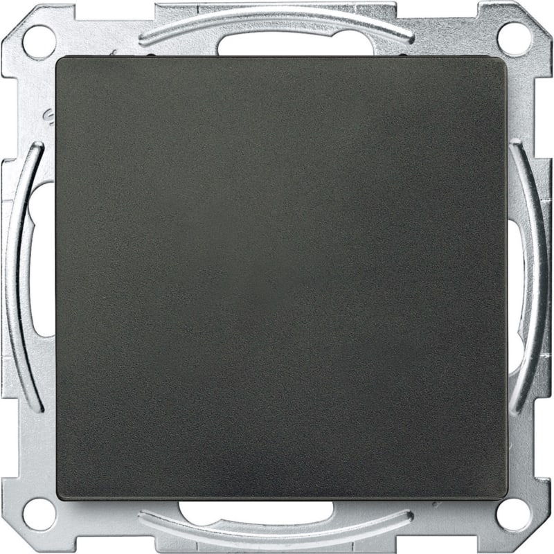 Schneider Electric Push-button Pro T, Merten System M, anthracite, Temperature sensor, Touchless, Supply KNX 20 mA MTN6185-0414