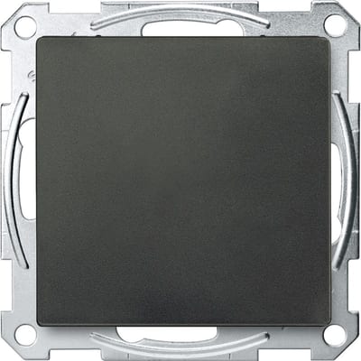 Schneider Electric Push-button Pro T, Merten System M, anthracite, Temperature sensor, Touchless, Supply KNX 20 mA MTN6185-0414