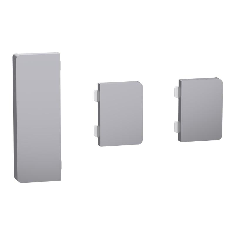Schneider Electric Merten System Design KNX 3-Gang Push-Button Rocker, Stainless Steel (MTN6193-6036)