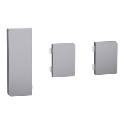Schneider Electric Merten System Design KNX 3-Gang Push-Button Rocker, Stainless Steel
