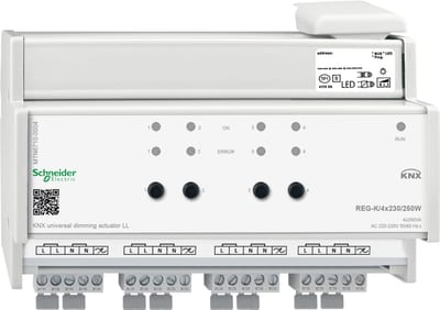 Schneider Electric KNX universal dimming actuator LL REG-K/4X230/250W MTN6710-0004