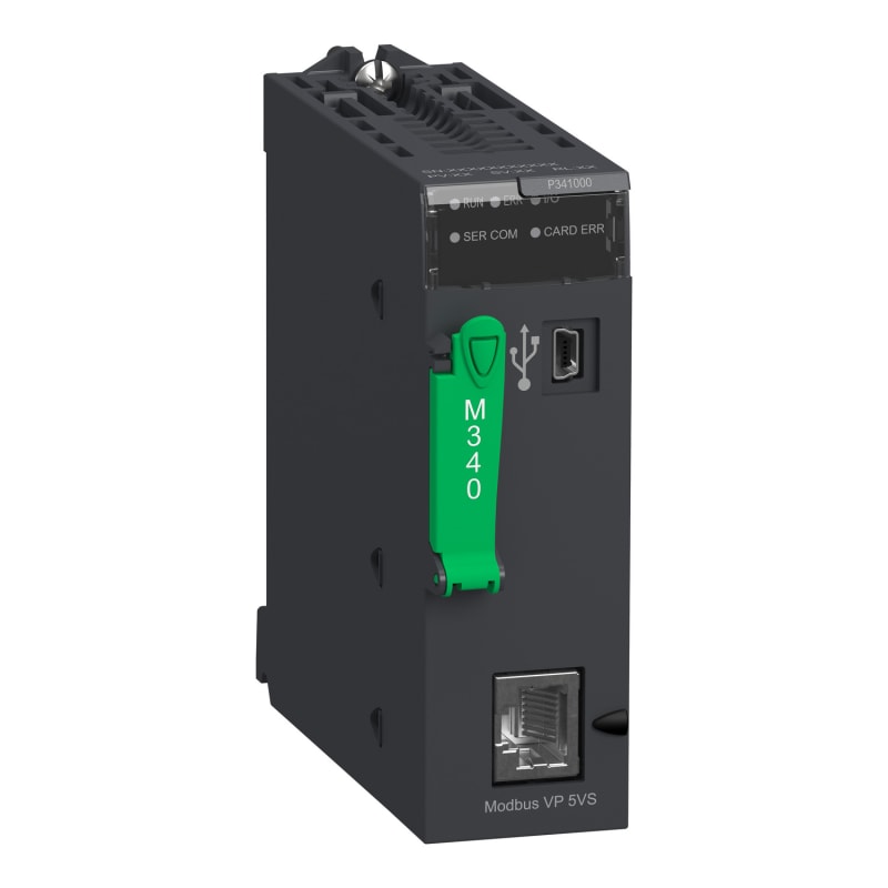 Schneider Electric processor module M340 - max 512 discrete + 128 analog I/O - Modbus BMXP341000