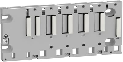 Schneider Electric BMXXBP0400 rack M340 - 4 slots - panel, plate or DIN rail mounting
