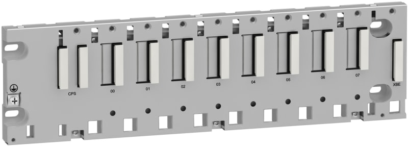 Schneider Electric BMXXBP0800 rack M340 - 8 slots - panel, plate or DIN rail mounting