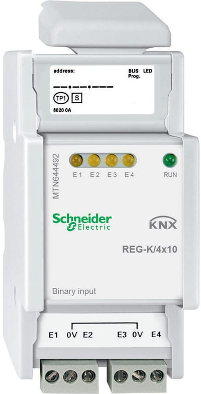 Schneider Electric Binary input REG-K/4X10, light grey MTN644492