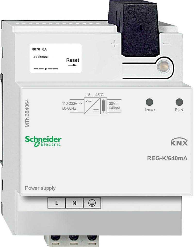 Schneider Electric KNX power supply REG-K/640 mA, light grey MTN684064
