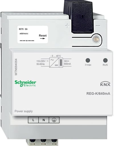 Schneider Electric KNX power supply REG-K/640 mA, light grey MTN684064
