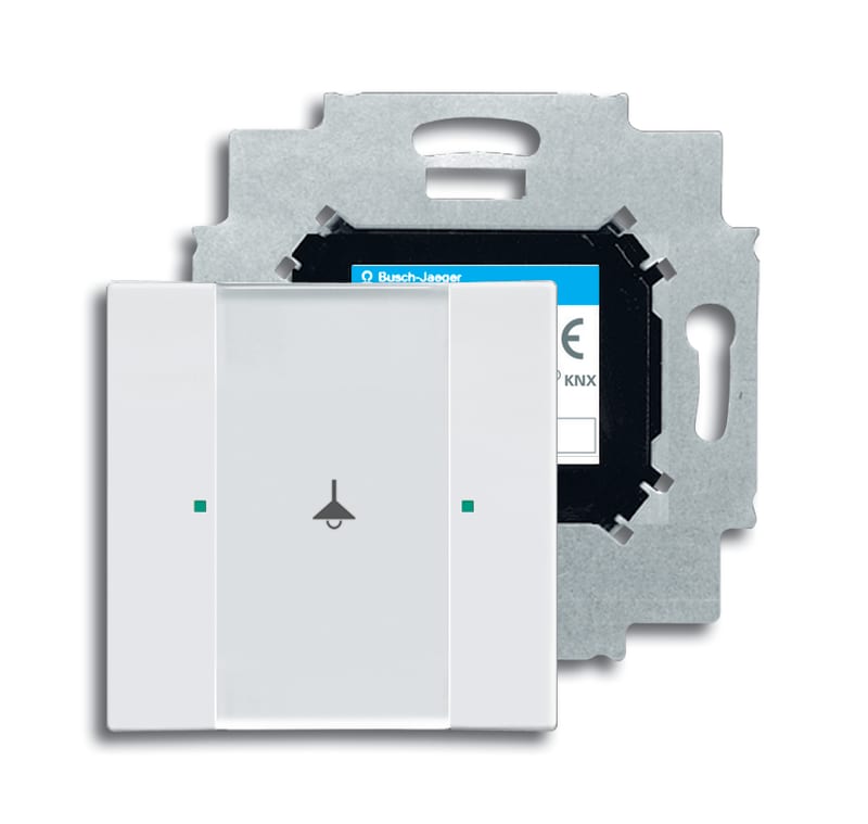 ABB 1-Way KNX Bus Sensor Cover with Labelling Field, Studio White (6125/01-84-500)