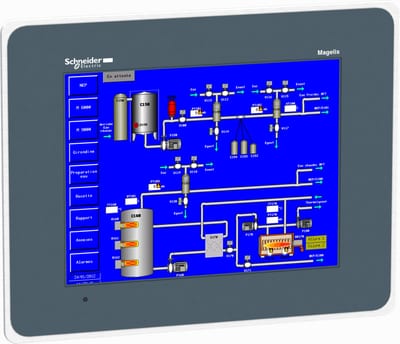 Schneider Electric advanced touchscreen panel stainless 800 x 600 pixels SVGA- 12.1" TFT - 96 MB HMIGTO6315