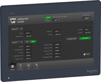 Schneider Electric 12W Touch Advanced Display WXGA HMIDT651