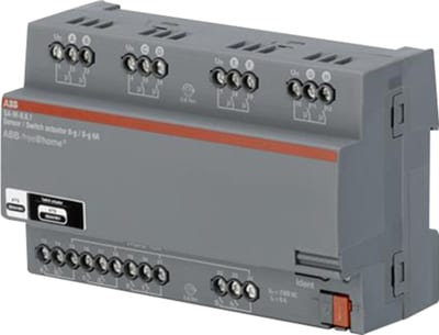 ABB SA-M-8.8.1 free@home Switch Actuator, 8-Gang, 6 A, DIN-Rail