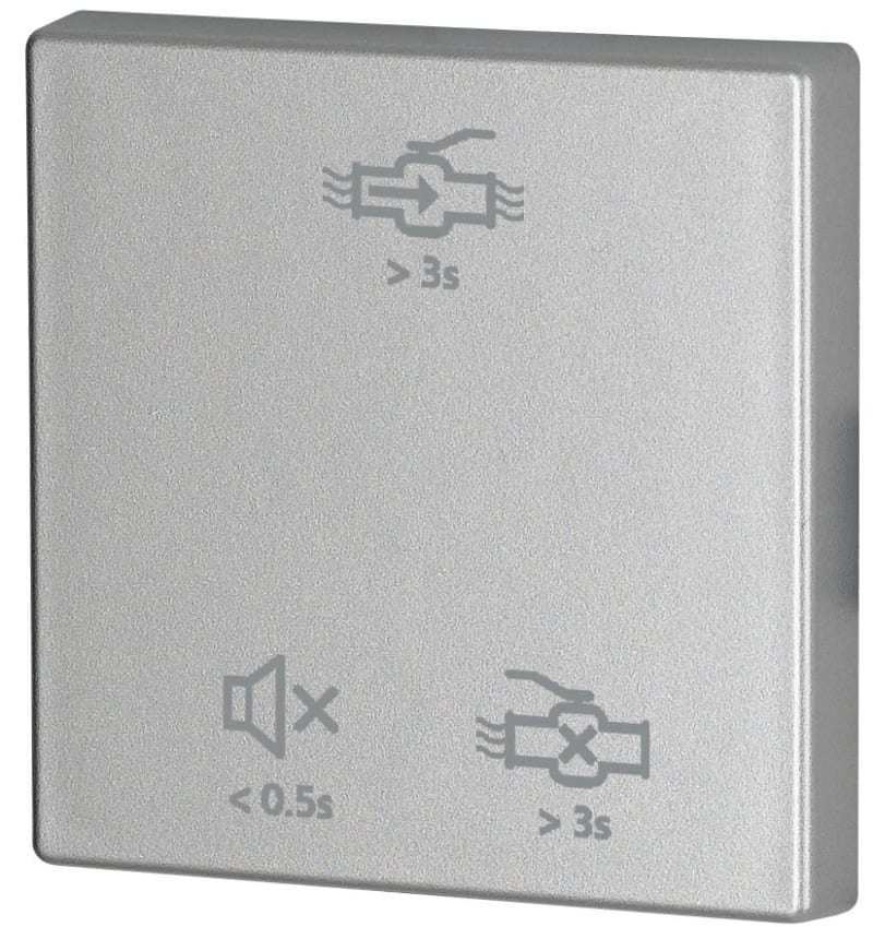 Eaton 1-gang rocker for LeakageStop, matt silver (CWIZ-01/H3)