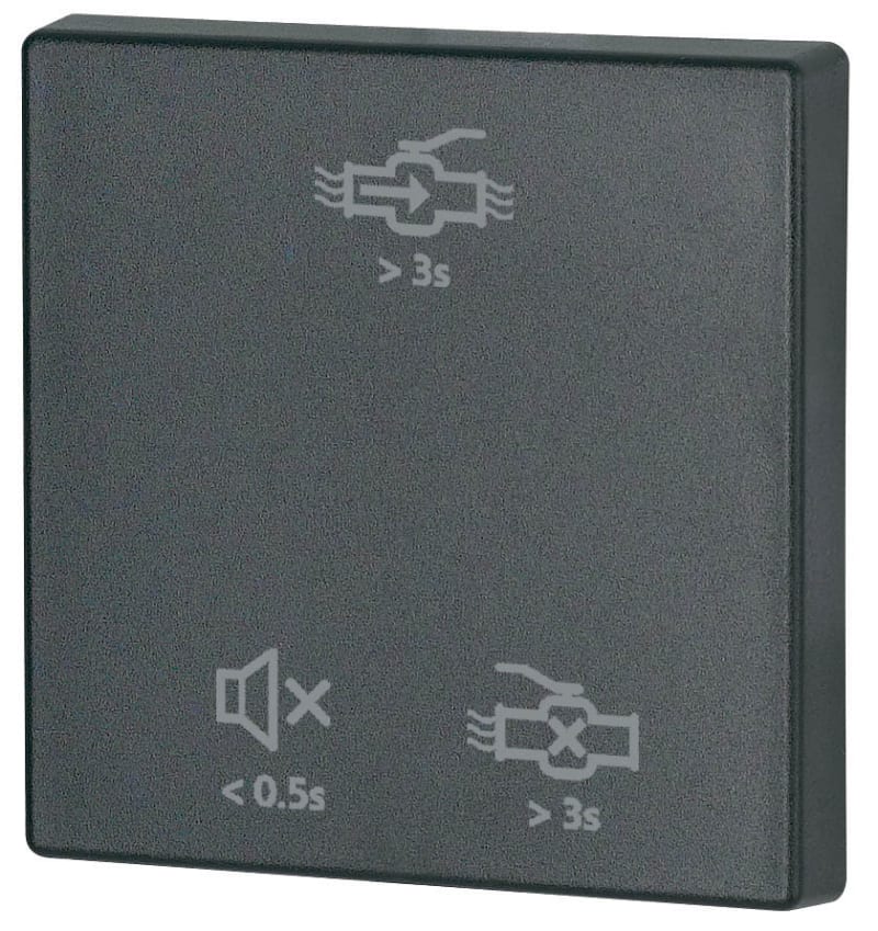 Eaton 1-gang rocker for LeakageStop, matt black (CWIZ-01/H9)