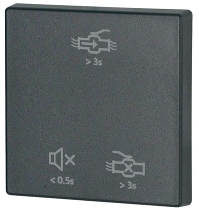 Eaton 1-gang rocker for LeakageStop, matt black