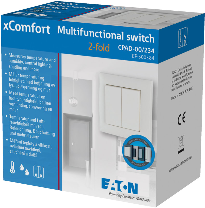 Komp. 2-Felts multifunction push-button (500384)