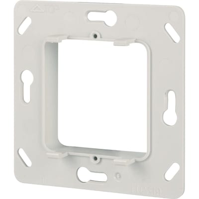 Fastening plate push-button wall box