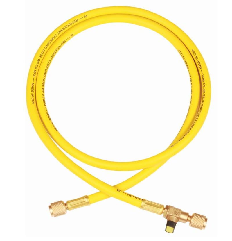 Filling Hose YELLOW 150cm with valve (12406077005003)