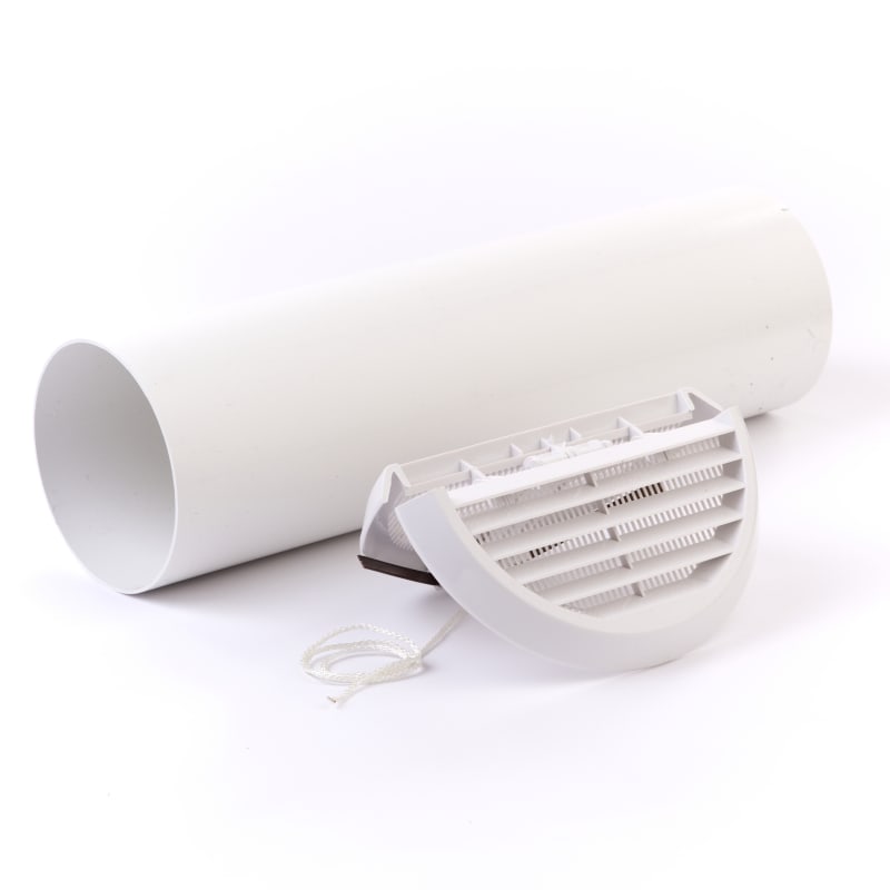 Wall Lead-Through, Round, White, for NHTS/NHTR (64513151)